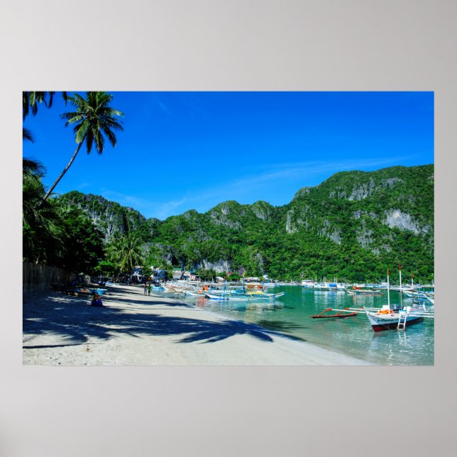 Bucht von El Nido Beach Poster (Vorne)
