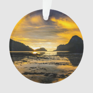 Bucht von El Nido Sonnenuntergang Ornament