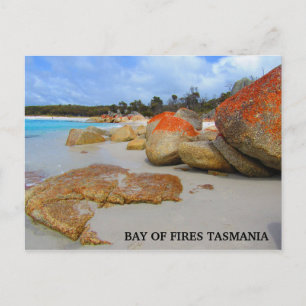 Bucht von Feuer Granitstrand Postkarte