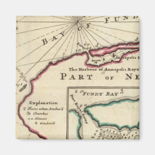 Bucht von Fundy und Hafen von Annapolis Royal Magnet