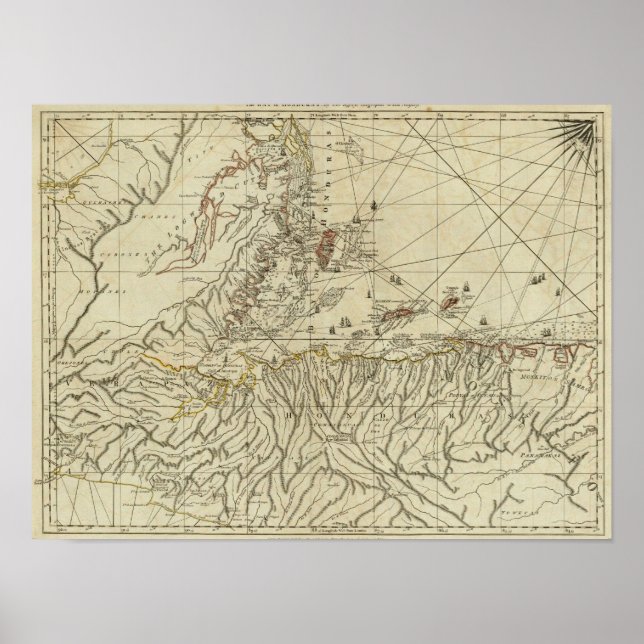 Bucht von Honduras Poster (Vorne)