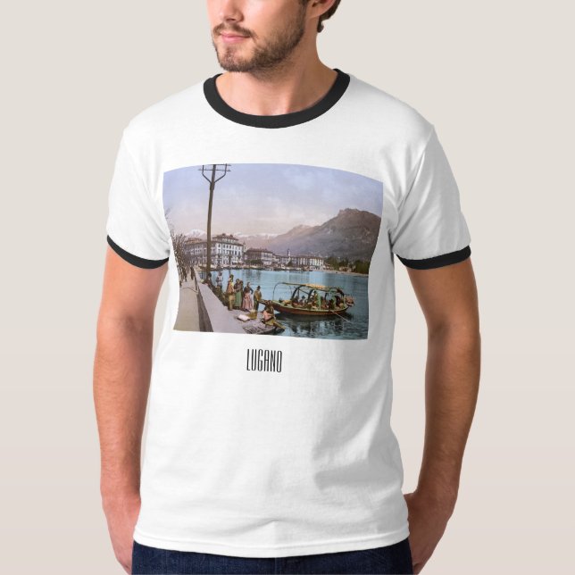 Bucht von Lugano (1900) T-Shirt (Vorderseite)