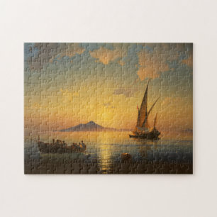 Bucht von Neapel - Iwan Aivazovsky - Meerblick Puzzle
