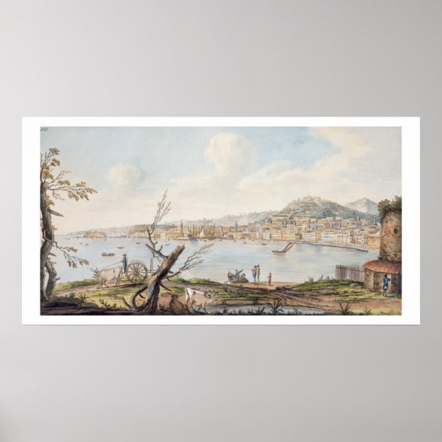 Bucht von Neapel vom Meer in der Nähe der Maddalen Poster (Vorne)