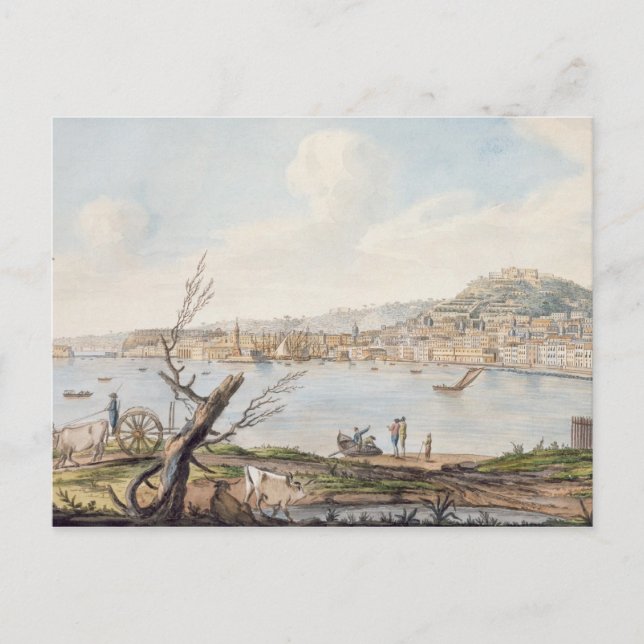 Bucht von Neapel vom Meer in der Nähe der Maddalen Postkarte (Vorderseite)