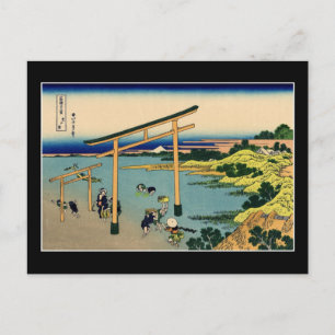 Bucht von Noboto (von Hokusai) Postkarte