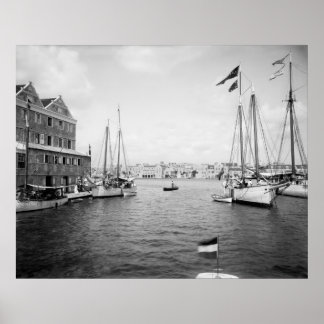 Bucht von St. Ann, Curacao: 1901 Poster