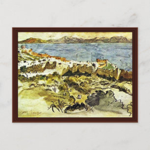 Bucht von Tanger in Marokko Postkarte