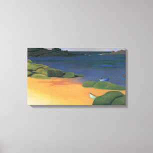 Bucht von Tregastel von Felix Vallotton, Fine Art Leinwanddruck