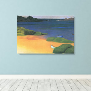Bucht von Tregastel von Felix Vallotton, Fine Art Leinwanddruck