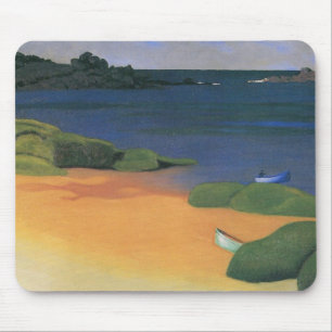 Bucht von Tregastel von Felix Vallotton, Fine Art Mousepad