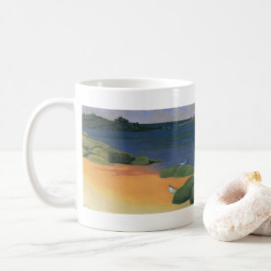 Bucht von Tregastel von Felix Vallotton, Fine Art Tasse