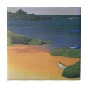 Bucht von Tregastel von Felix Vallotton, Kunst Fliese