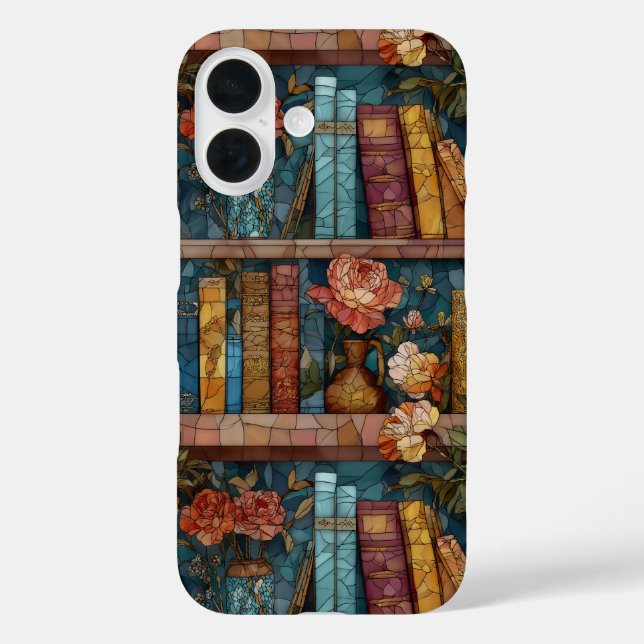 Buchthemen-Buntglas-Handyhülle Case-Mate iPhone Hülle (Rückseite)