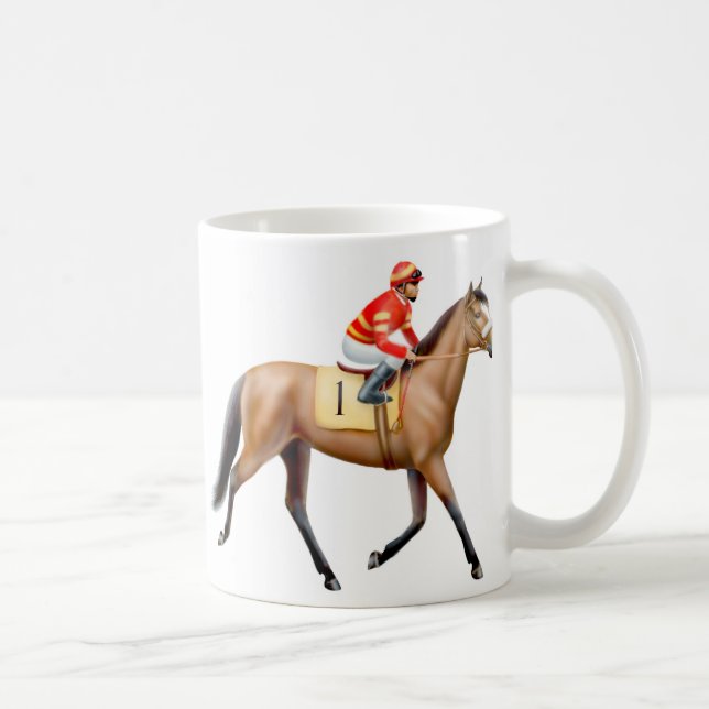 Buchtthoroughbred-Rennpferd-Tasse Kaffeetasse (Rechts)