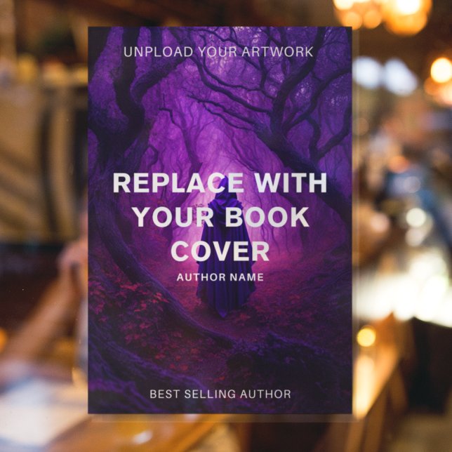 Buchübersicht l Werbeautor Buchunterschrift Fensteraufkleber (Von Creator hochgeladen)