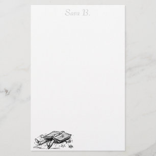 Buchunfallbriefpapier personalisiert briefpapier