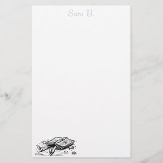 Buchunfallbriefpapier personalisiert briefpapier