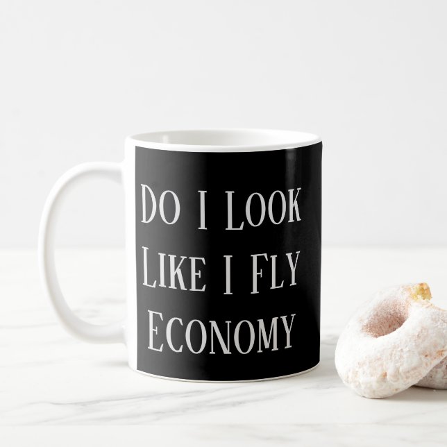 Buchung Flug Flugpilot Lustige Zitat Text Kaffeetasse (Mit Donut)