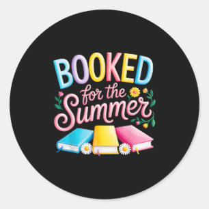 Buchungen für die Bücher der Sommerlektüre Lover L Runder Aufkleber