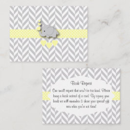 Buchungsanfrage für eine gelbe und graue Elefanten Begleitkarte