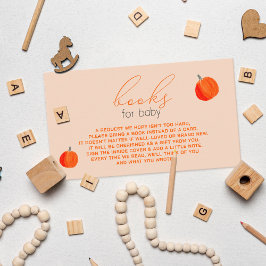Buchungsanfrage für kleine Pumpkin Fall Babydusche Begleitkarte