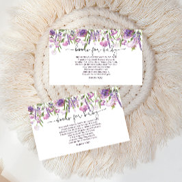 Buchungsanfrage Lila Wildblume Kinderdusche Begleitkarte