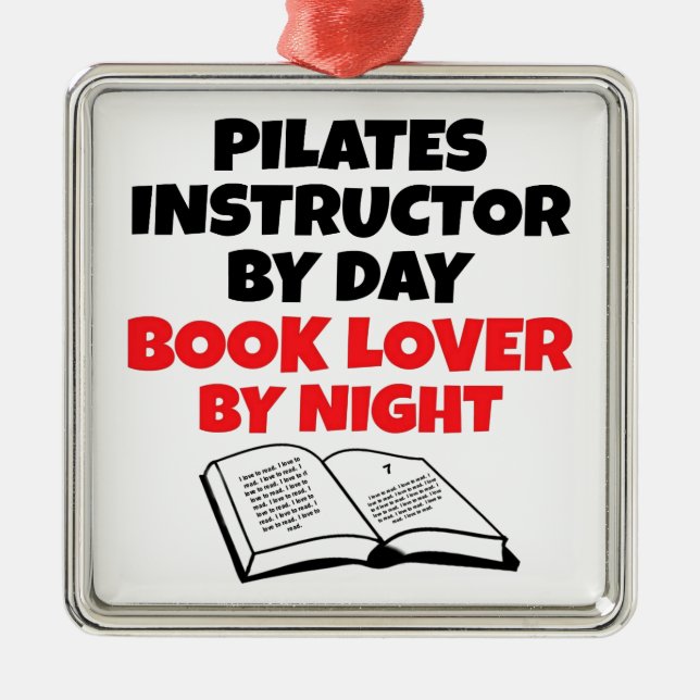 Buchungsanleitung Lover Pilates Silbernes Ornament (Vorne)