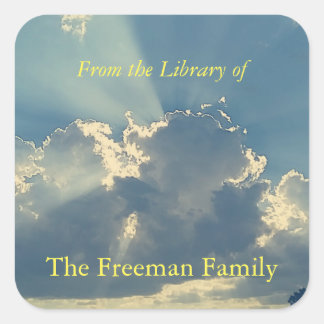 Buchungsplatte für Tagungen Quadratischer Aufkleber