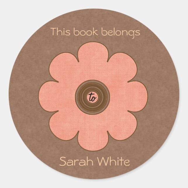 Buchungsplatte Runder Aufkleber (Vorderseite)