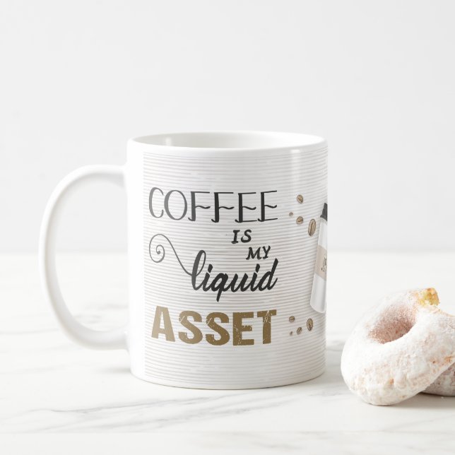 Buchungsposten liquide Aktiva Kaffeetasse (Mit Donut)