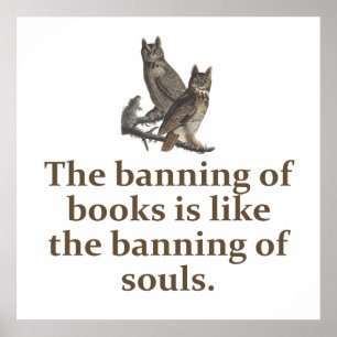 Buchverbot - Bildung Poster