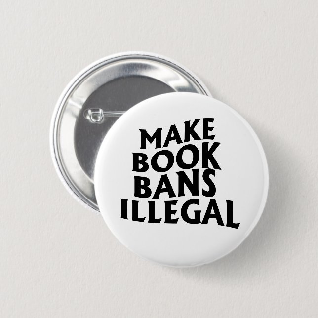 Buchverbote für illegal erklären button (Vorne & Hinten)