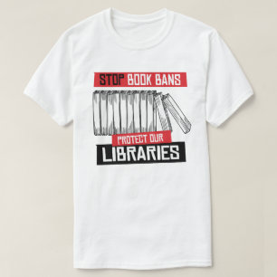 Buchverbote stoppen Bibliotheken schützen T-Shirt