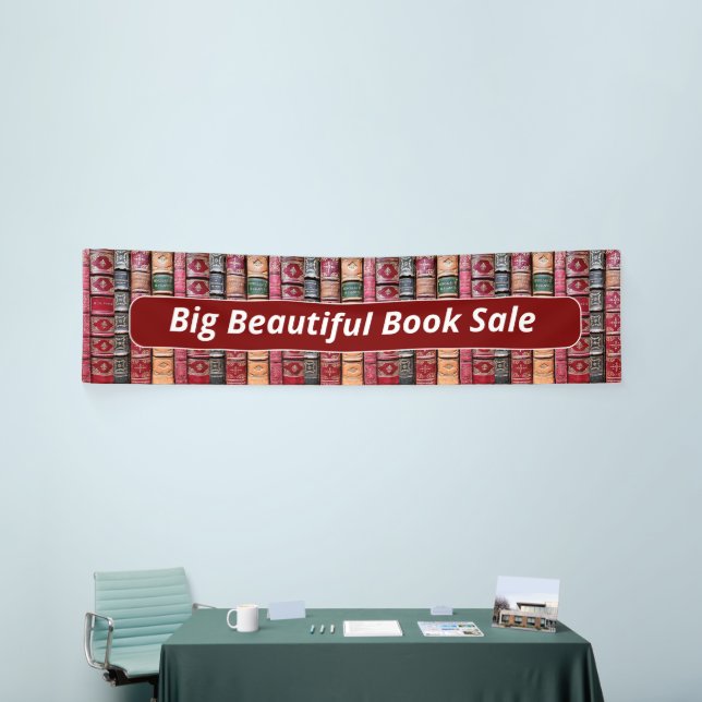 Buchverkauf (schöne alte Bücher) Banner (Messeveranstaltung)