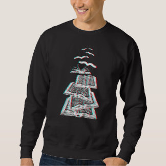 Buchvogel Bookworm Lesen Rattenliteratur Bibliothe Sweatshirt