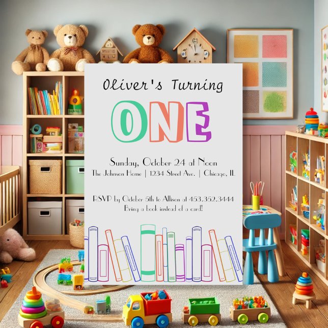 Buchvortrag Erster Geburtstag Einladung (Von Creator hochgeladen)