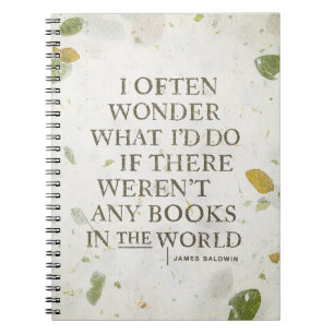 Buchvortrag von James Baldwin Notizblock