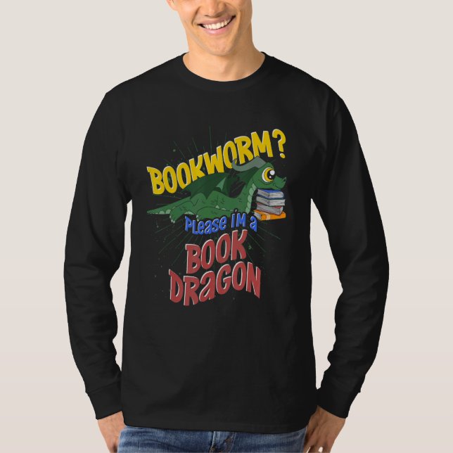 Buchwortbuch Reading Mythical Creature Niedlich Bo T-Shirt (Vorderseite)