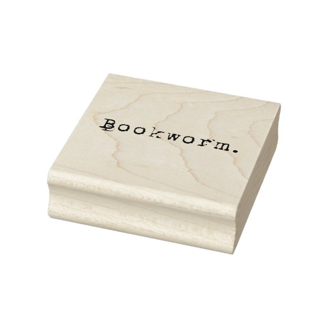 Buchwurm Gummistempel (Stempel)