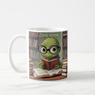 Buchwurm Kaffeetasse
