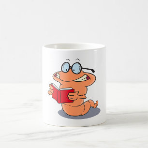 Buchwurm Kaffeetasse