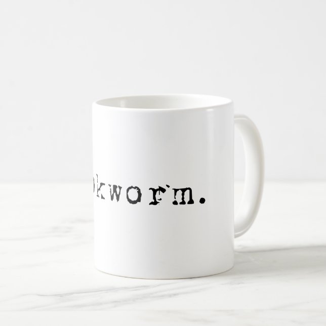 Buchwurm Kaffeetasse (VorderseiteRechts)