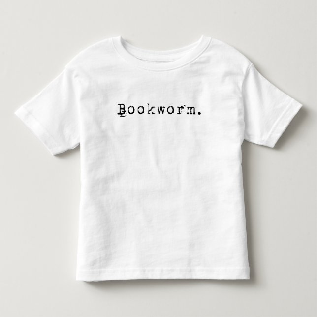Buchwurm Kleinkind T-shirt (Vorderseite)