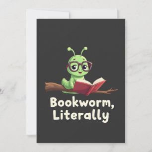 Buchwurm Literaturliebhaber Einladung