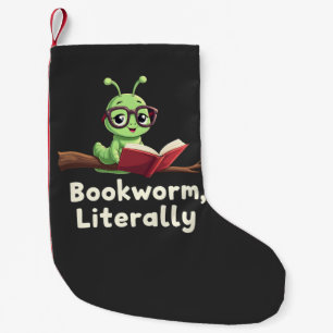 Buchwurm Literaturliebhaber Kleiner Weihnachtsstrumpf