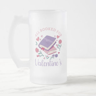 Buchwürmer - Alle für Valentinstag gebucht II Mattglas Bierglas