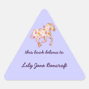 Buchwurmkleber Dreieckiger Aufkleber