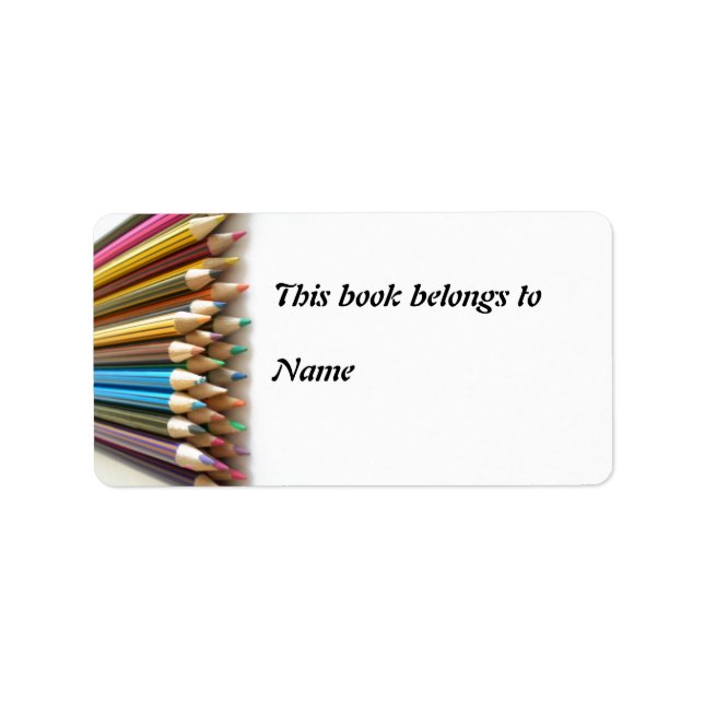 Buchzeichen Adressaufkleber (Vorne)