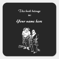 Buchzeichen-Aufkleber für Chinesische Dichter